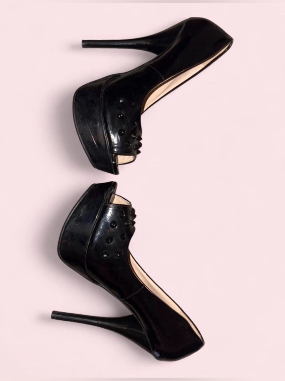 Women’s Black Patent Platform Stiletto Pumps- Charlotte Russe